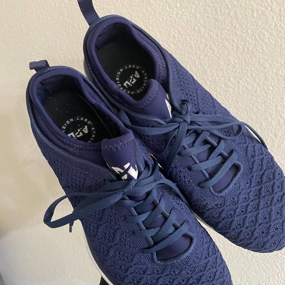 APL Men's TechLoom Phantom Lace up Sneakers in Navy sz 9 - Picture 5 of 8